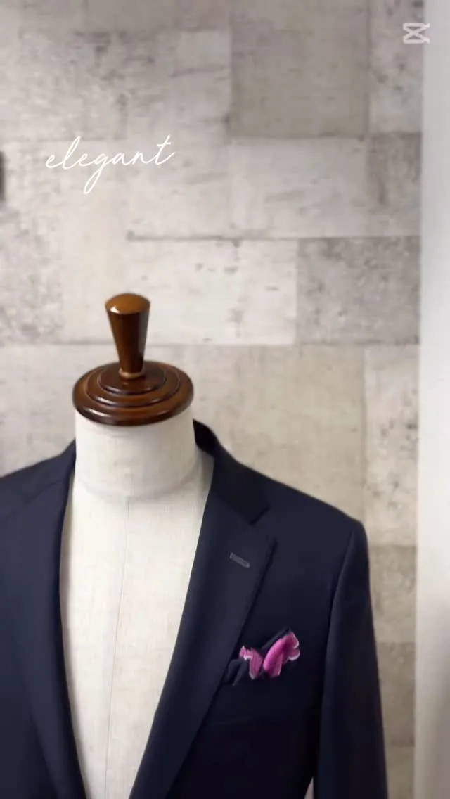 ブレザー要素をミックスした、ネイビージャケットをオーダーで。